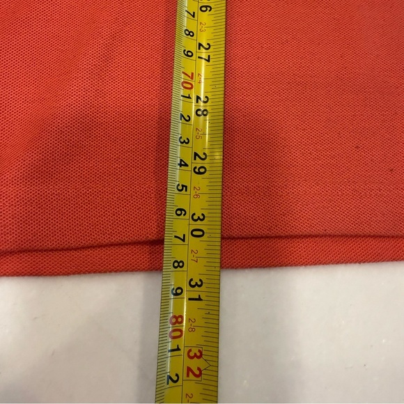 Lacoste Mens Polo Shirt Coral Sz 7 XL  Short Sleeve Gator Logo - Picture 6 of 8